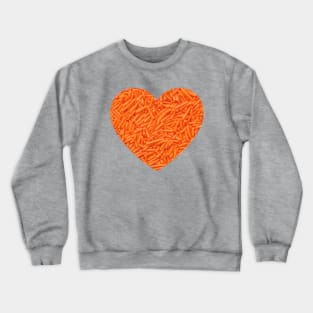 Orange Sprinkles Heart Dessert Photograph Crewneck Sweatshirt